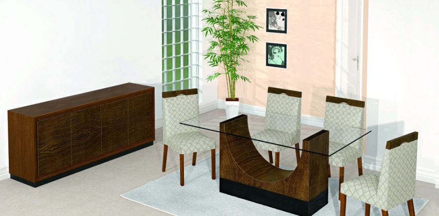 base CONCHA • buffet LINEA • cad MÓDENA